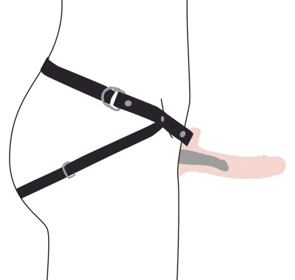 Realistische Vibrerende Siliconen Penis Sleeve - Beige - Afbeelding 4