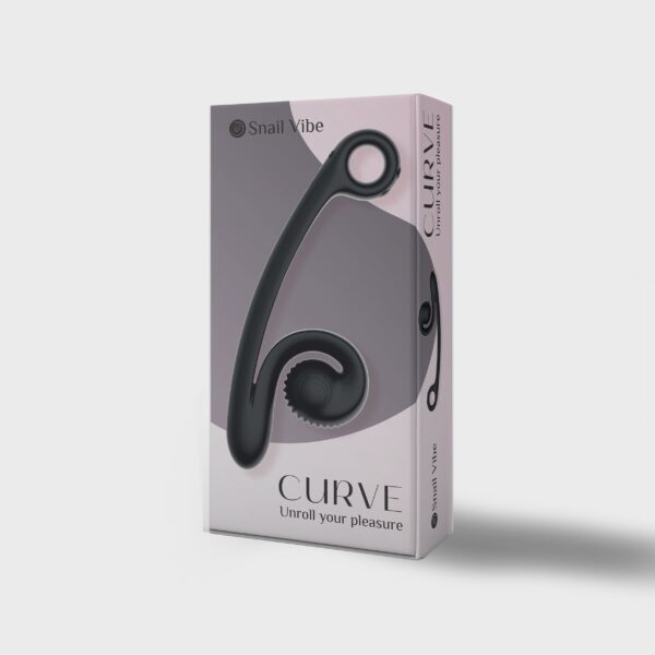 Snail Vibe Curve Duo Vibrator - Zwart - Afbeelding 4