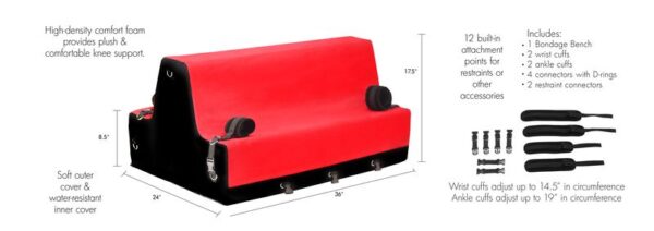 Love Bench - Rood - Afbeelding 8