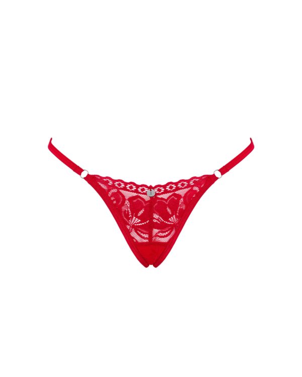 Lacelove Kanten, Rode String - Afbeelding 4