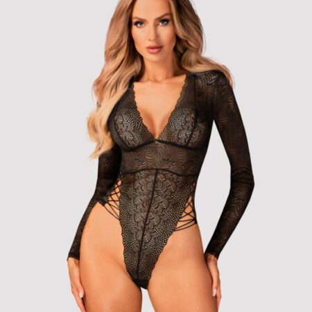 Merlys Elegante Body met Lange Mouwen
