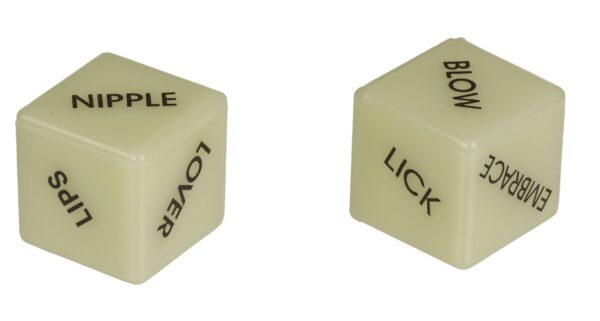 Love Dice Glow in the Dark Set - Engelse versie - Afbeelding 2