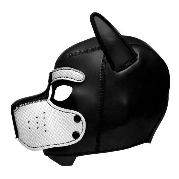 Spike Puppy BDSM Hood - Zwart/Wit - Afbeelding 4