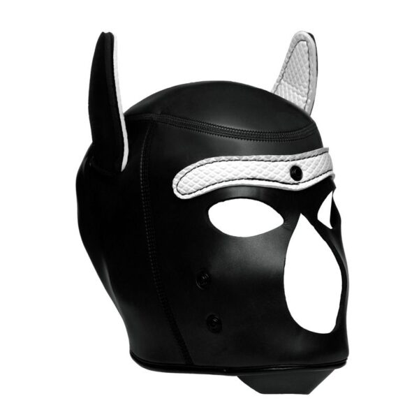 Spike Puppy BDSM Hood - Zwart/Wit - Afbeelding 10