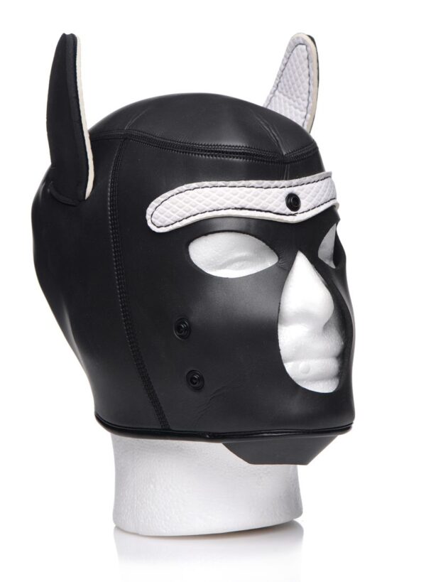 Spike Puppy BDSM Hood - Zwart/Wit - Afbeelding 6