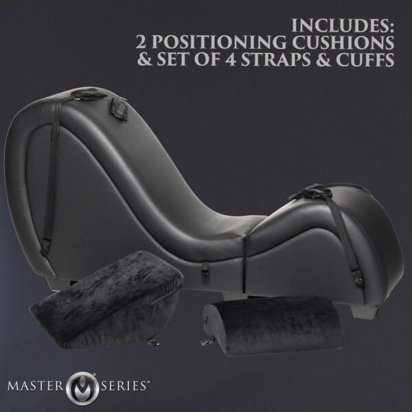 Kinky Seks Lounge met Kussens - Zwart - Afbeelding 10