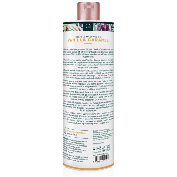 Exotiq Massageolie Vanilla Caramel – 500 ml - Afbeelding 3