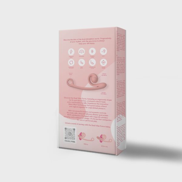 Snail Vibe Curve Duo Vibrator - Peachy Pink - Afbeelding 4