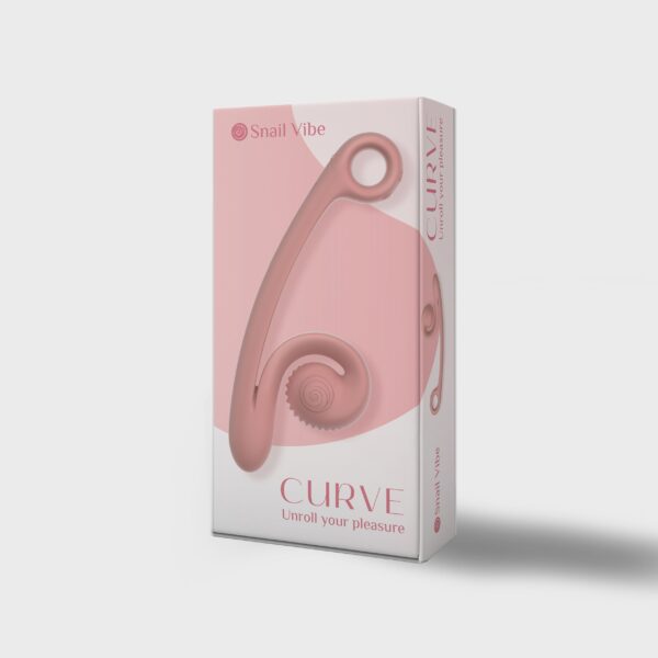 Snail Vibe Curve Duo Vibrator - Peachy Pink - Afbeelding 5