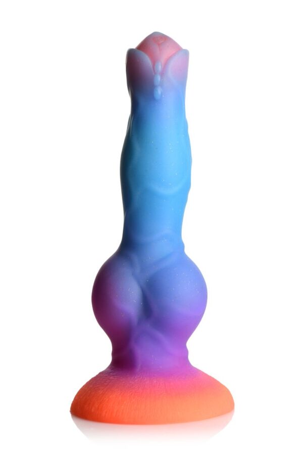 Glow-in-the-dark Siliconen Alien Dildo - Afbeelding 2