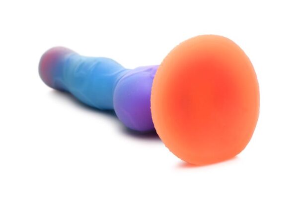 Glow-in-the-dark Siliconen Alien Dildo - Afbeelding 6