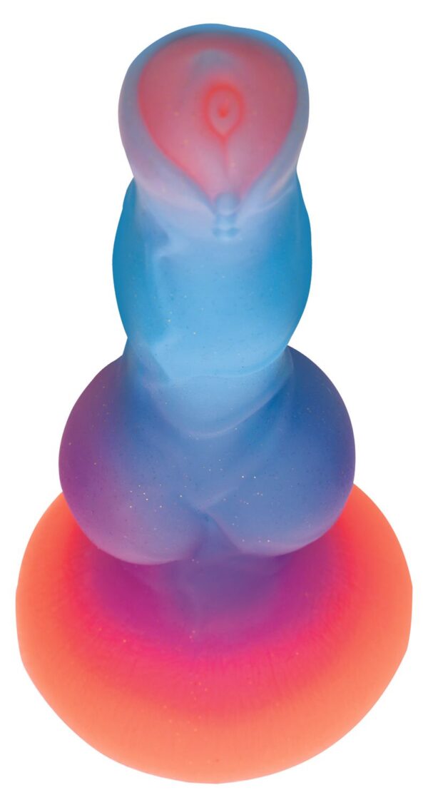 Glow-in-the-dark Siliconen Alien Dildo - Afbeelding 7
