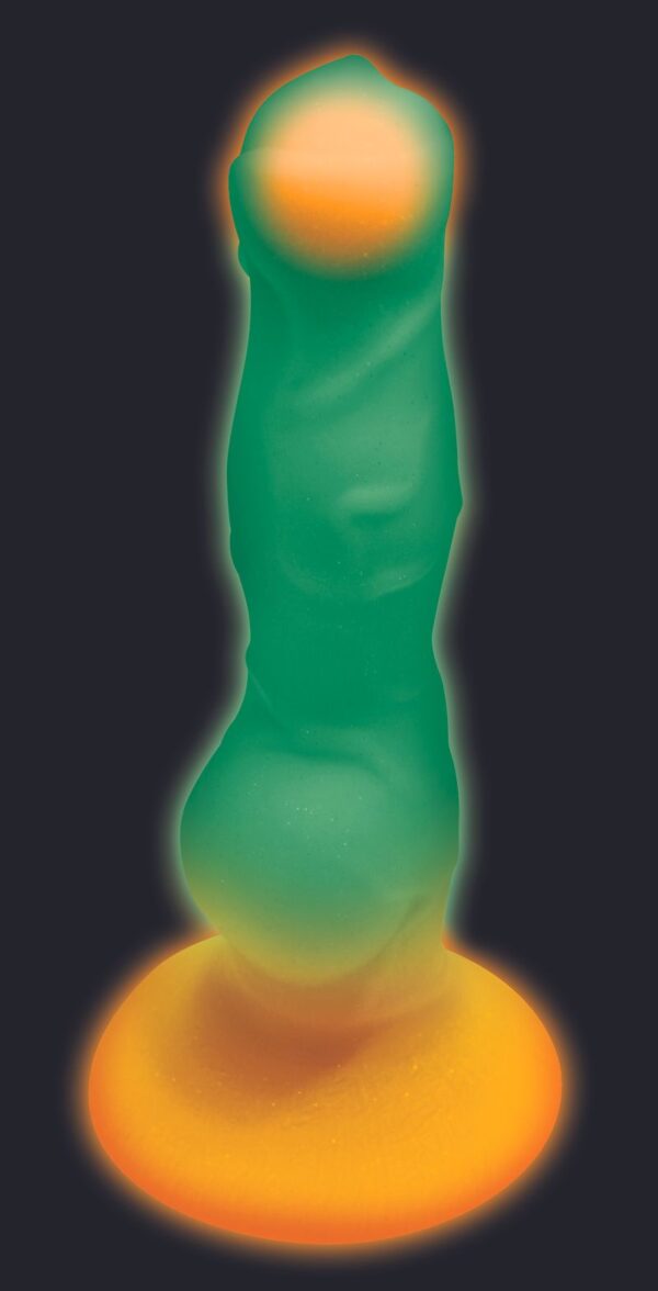 Glow-in-the-dark Siliconen Alien Dildo - Afbeelding 9
