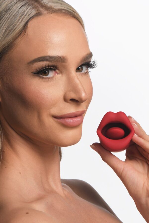 Lickgasm Kus Vibrerende Clitoris Stimulator - Rood - Afbeelding 2