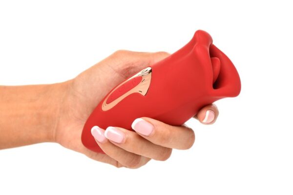 Lickgasm Kus Vibrerende Clitoris Stimulator - Rood - Afbeelding 8