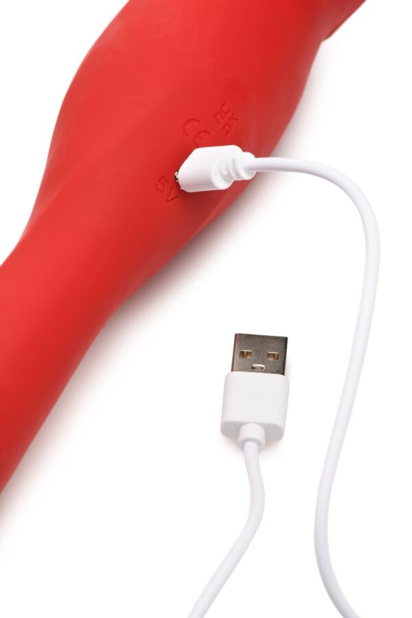 Lickgasm Dubbelzijdige Kus Vibrator - Rood - Afbeelding 10