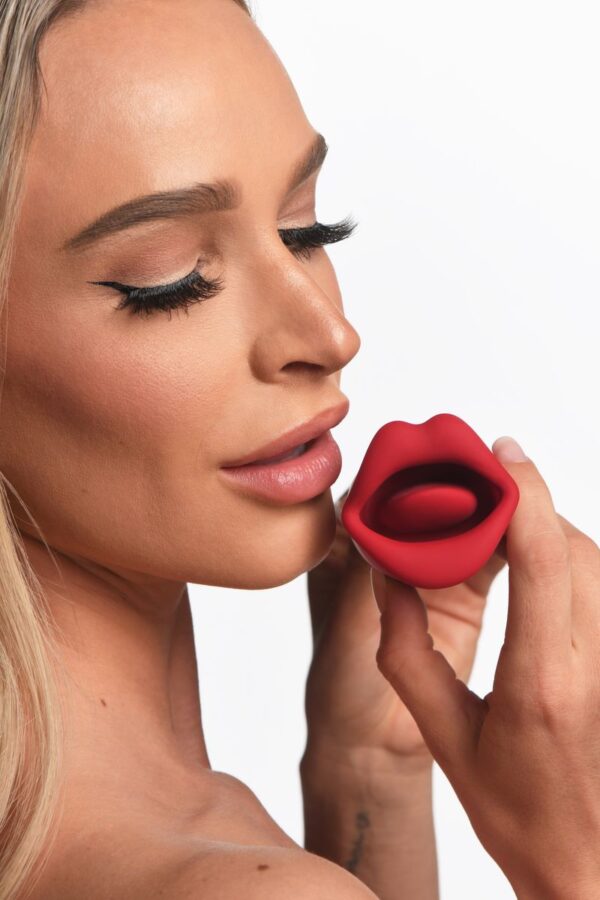 Lickgasm Dubbelzijdige Kus Vibrator - Rood - Afbeelding 9