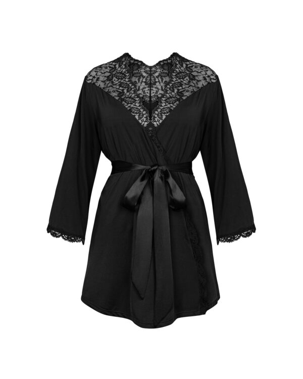 Obsessive - Bellastia Kimono - Zwart - Afbeelding 3
