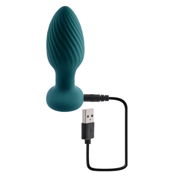 Playboy - Spinning Tail Teaser Buttplug - Teal - Afbeelding 4