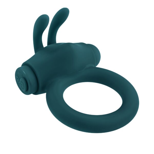 Playboy - Bunny Buzzer Cockring - Teal - Afbeelding 3