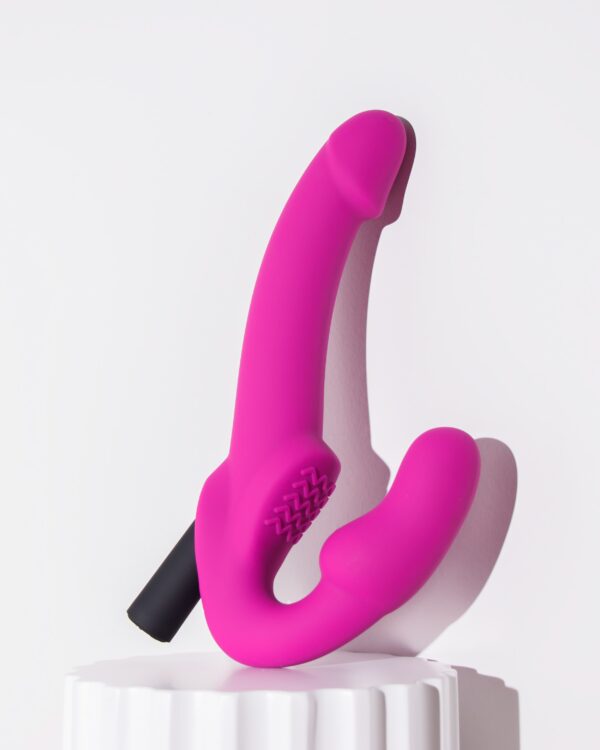 Temptasia - Estella Vibrerende Strapless Strap-on - Roze - Afbeelding 3