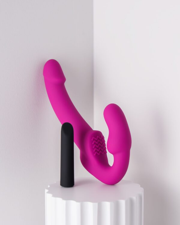 Temptasia - Estella Vibrerende Strapless Strap-on - Roze - Afbeelding 2
