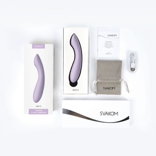 SVAKOM Amy 2 - G-Spot Vibrator - Lila - Afbeelding 9