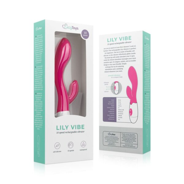 Easytoys Lily Vibrator 2.0 – Oplaadbaar Roze - Afbeelding 3