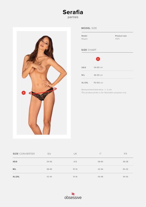 Obsessive - Serafia Slip - Zwart - Afbeelding 9