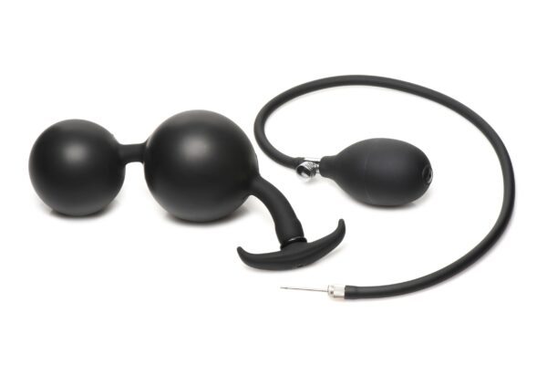 Opblaasbare Siliconen Anaal Plug - Zwart - Afbeelding 5