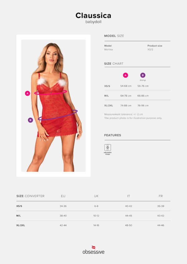 Obsessive - Claussica - Rood - Afbeelding 11
