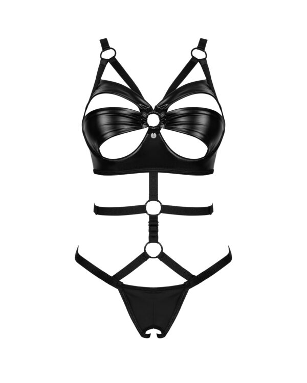 Obsessive - Armares Kruisloze Body - Zwart - Afbeelding 8