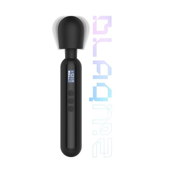 BLAQ - Digitale Wand Vibrator - Zwart - Afbeelding 3