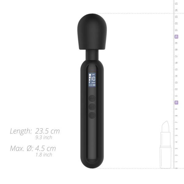 BLAQ - Digitale Wand Vibrator - Zwart - Afbeelding 9