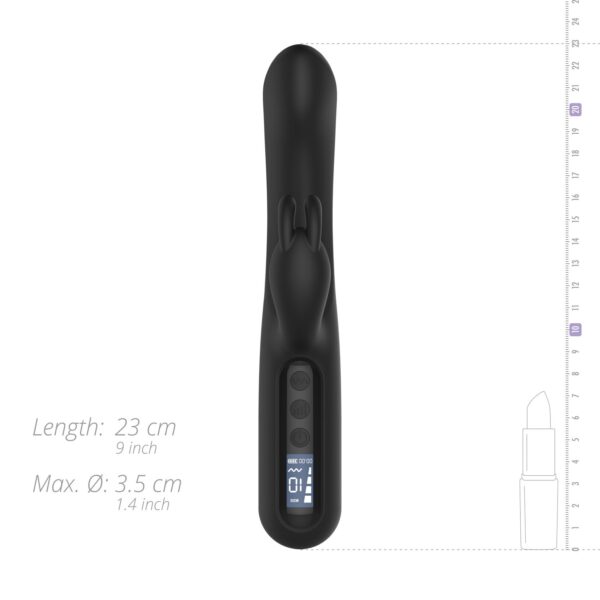 BLAQ - Digitale Rabbit Vibrator - Zwart - Afbeelding 9