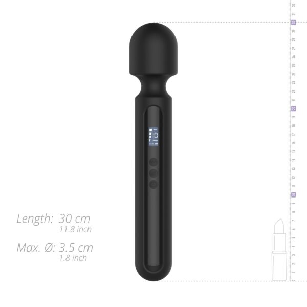 BLAQ - Digitale Super Wand Vibrator - Zwart - Afbeelding 9