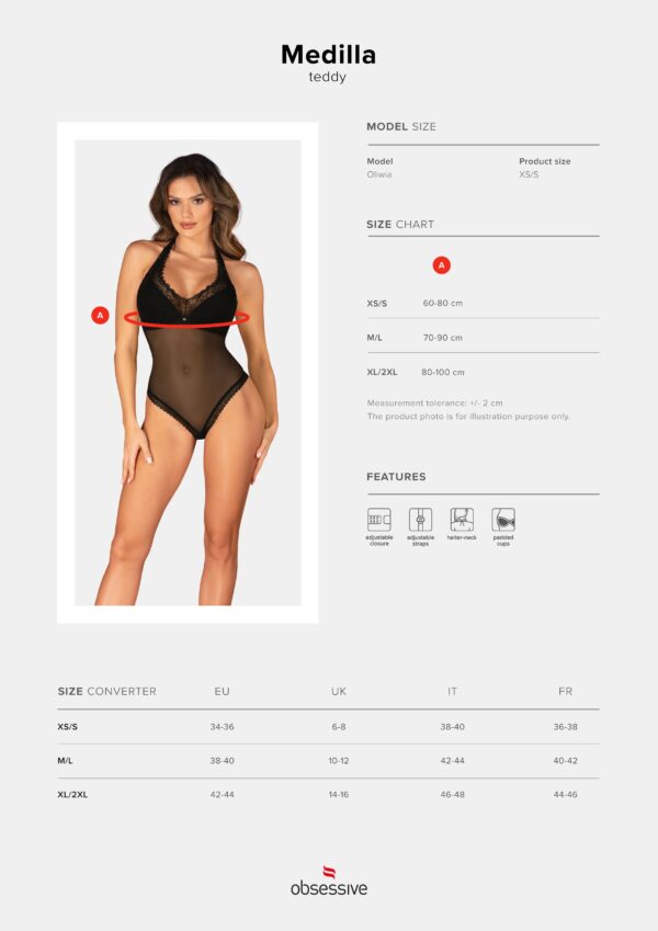 Obsessive - Medilla Teddy - Zwart - Afbeelding 7