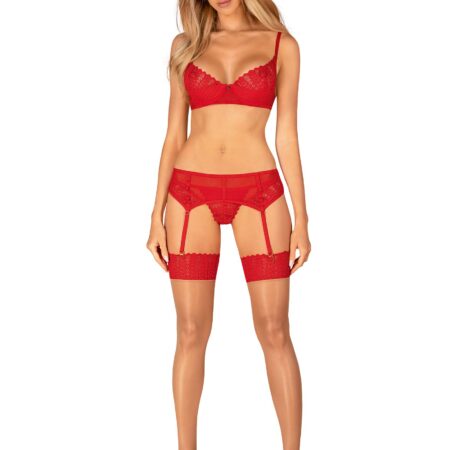 Obsessive - Ingridia 3-delige Set - Rood