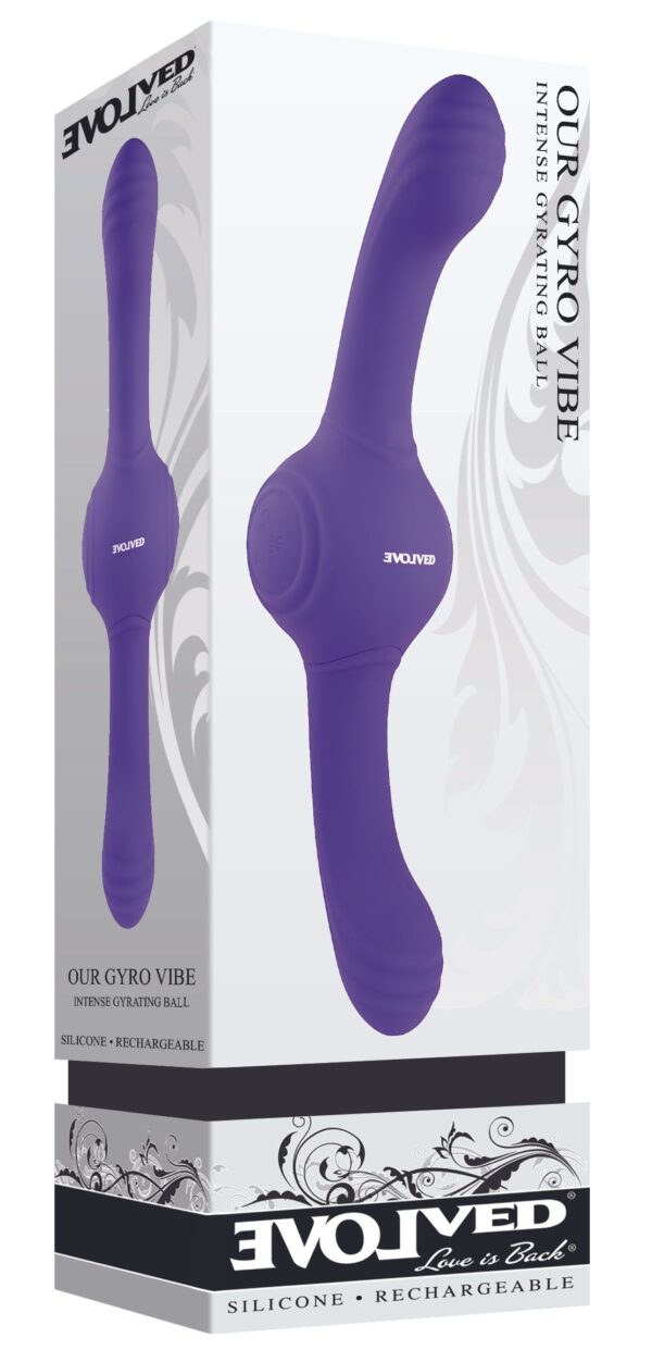 Evolved - Our Gyro Vibe Dual End Vibrator - Paars - Afbeelding 6