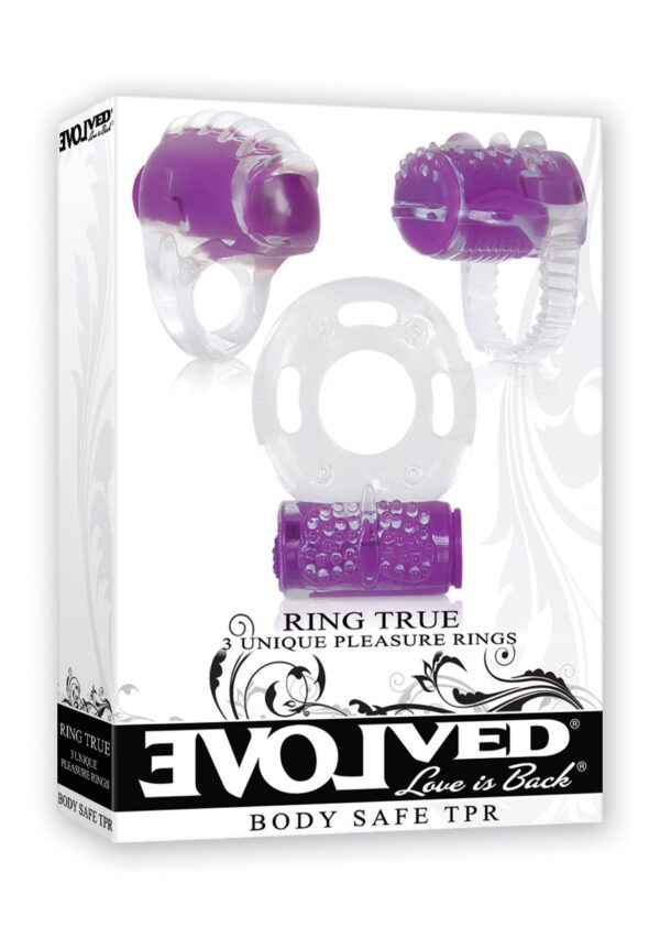 Evolved - Cockring True 3-delige set - Afbeelding 5