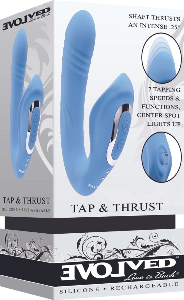 Evolved - Tap and Trust Vibrator - Lichtblauw - Afbeelding 7