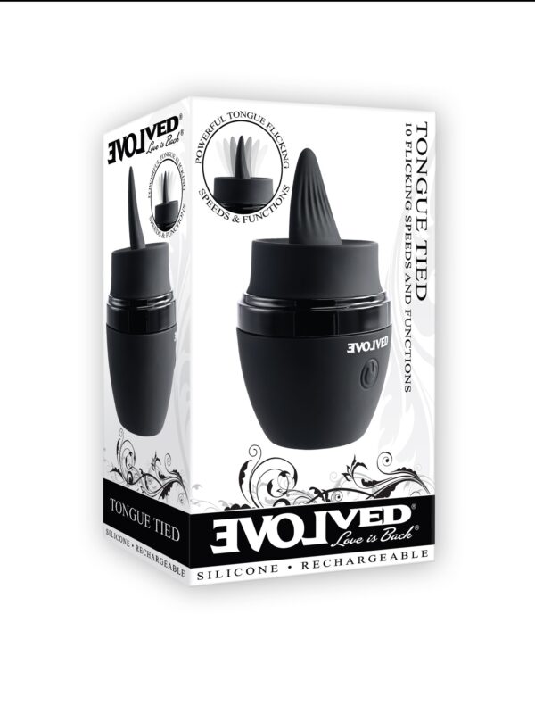 Evolved - Tongue Tied Vibrator - Zwart - Afbeelding 6