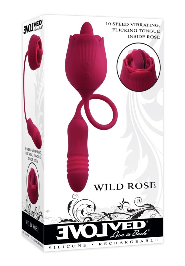 Evolved - Wild Rose Tong Vibrator - Rood - Afbeelding 6