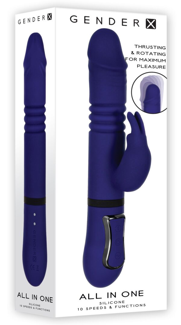 Evolved - All in One Rabbit Vibrator - Royal Blue - Afbeelding 7