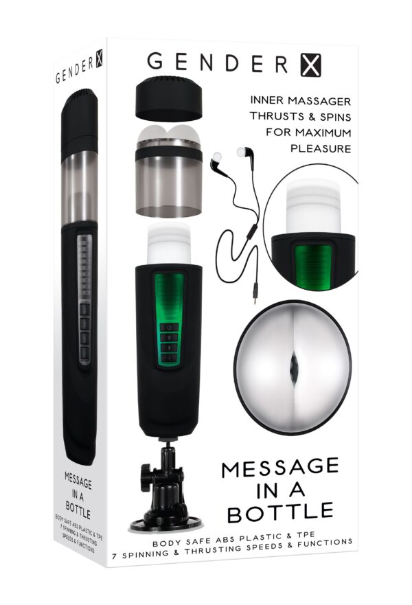 Evolved - Message in a Bottle Masturbator - Zwart - Afbeelding 18