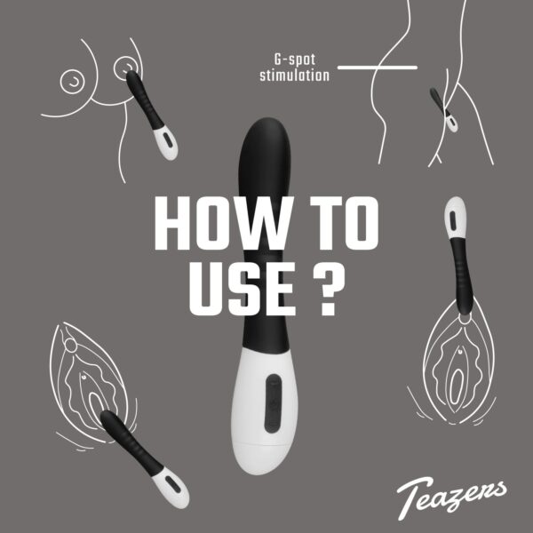 Teazers G-spot Vibrator - Zwart - Afbeelding 2