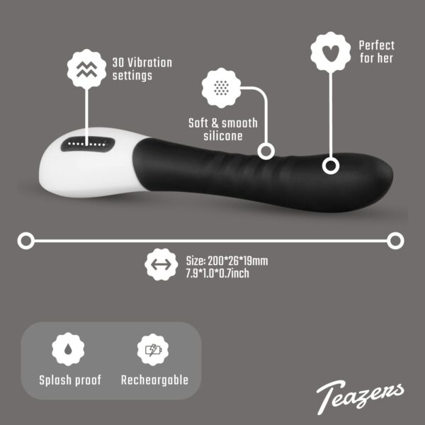 Teazers G-spot Vibrator - Zwart - Afbeelding 9