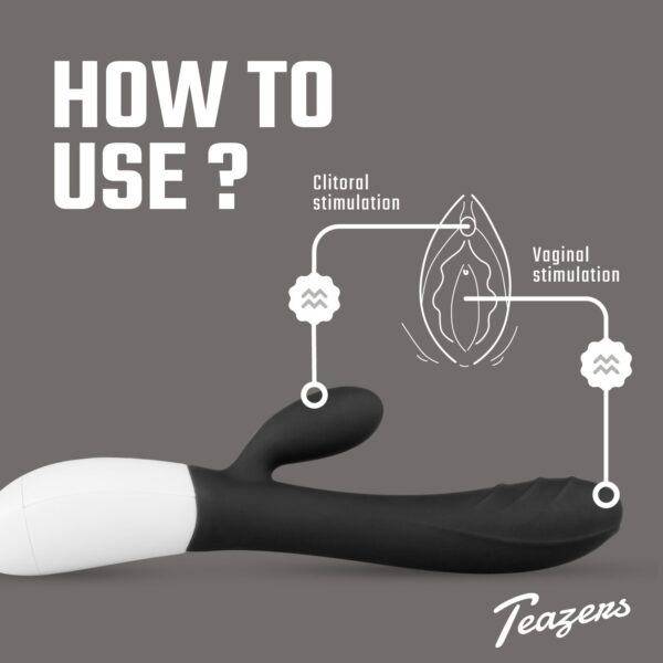 Teazers Tarzan Vibrator - Zwart - Afbeelding 2