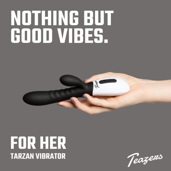 Teazers Tarzan Vibrator - Zwart - Afbeelding 11