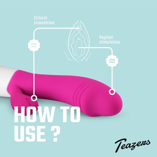 Realistische Rabbit Vibrator - Roze - Afbeelding 8